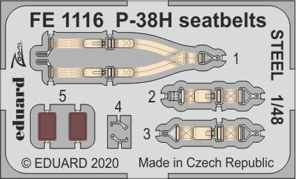 Przejdź do produktu EDUARD FE1116 - 1:48 P-38H seatbelts - Steel
