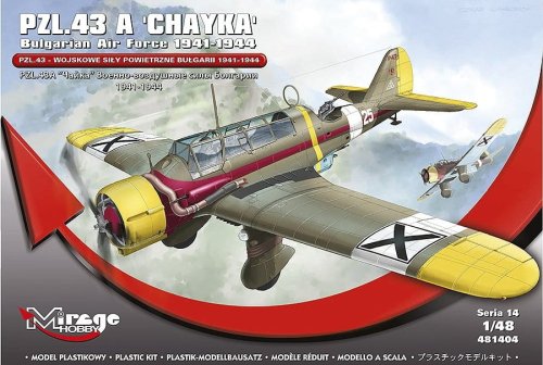 Przejdź do produktu MIRAGE 481404 - 1:48 PZL.43 A Chayka - Bulgarian Air Force 1941-1944