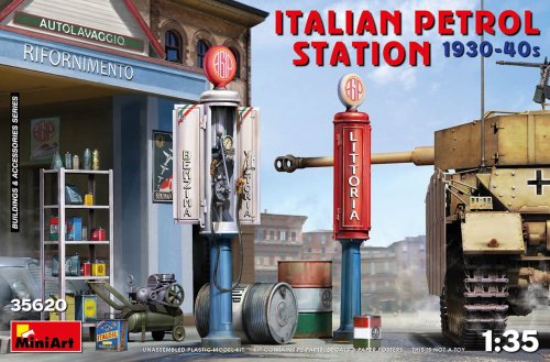 Przejdź do produktu MINIART 35620 - 1:35 Italian Petrol Station 1930-40s