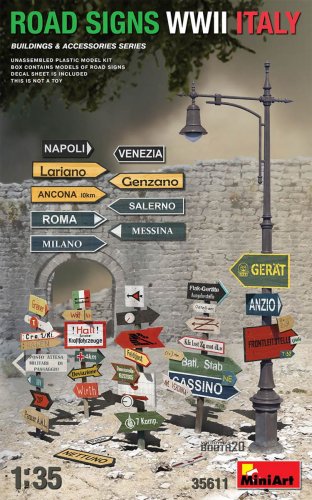 Przejdź do produktu MINIART 35611 - 1:35 Road Signs WWII Italy