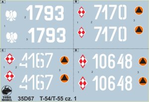 TORO MODEL 35D67 - 1:35 T-54/T-55 w Wojsku Polskim cz.1