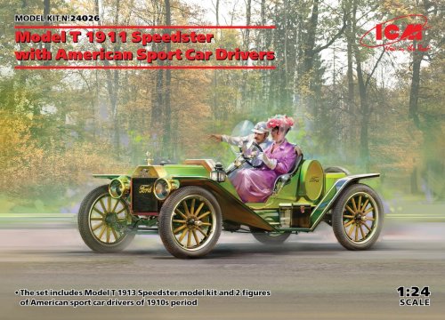 Przejdź do produktu ICM 24026 - 1:24 Model T 1913 Speedster with American Sport Car Drivers