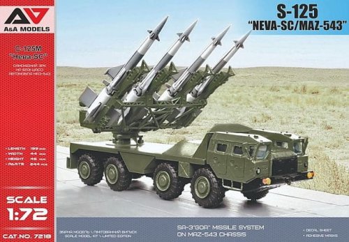 Przejdź do produktu A&A MODELS 7218 - 1:72 S-125 NEVA-SC on MAZ-543 chassis