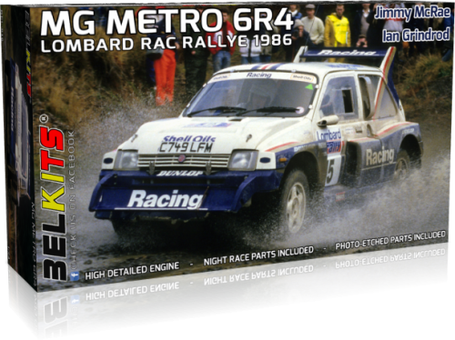 Przejdź do produktu BELKITS 016 - 1:24 MG Metro 6R4 Lombard Rac Rallye 1986 - Jimmy McRae, Ian Grindrod
