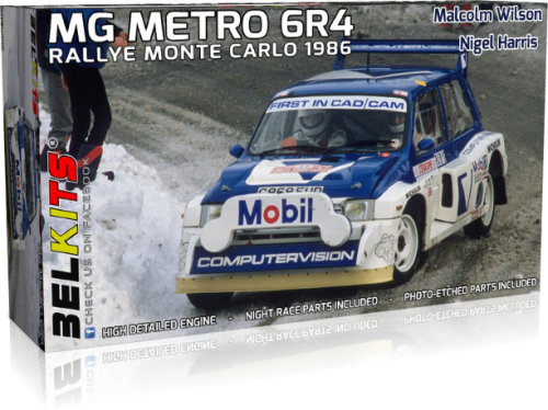 Przejdź do produktu BELKITS 015 - 1:24 MG Metro 6R4 Rallye Monte Carlo 1986 - Malcolm Wilson, Nigel Harris
