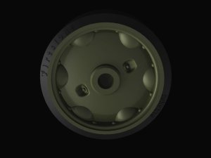 PANZERART RE35-636 - 1:35 M4 Sherman Road wheels Pattern No. 6
