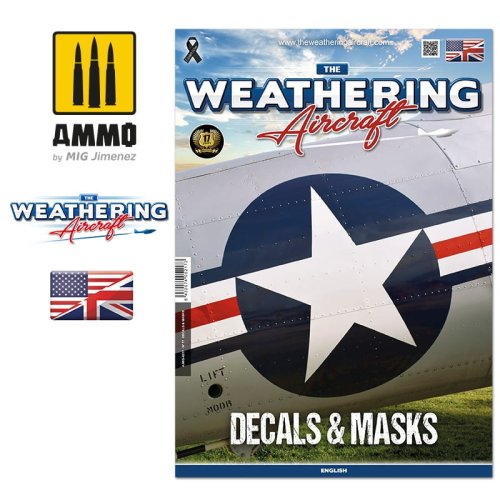 Przejdź do produktu AMMO MIG 5217 - The Weathering Aircraft 16 - Decals & Masks - poradnik modelarski