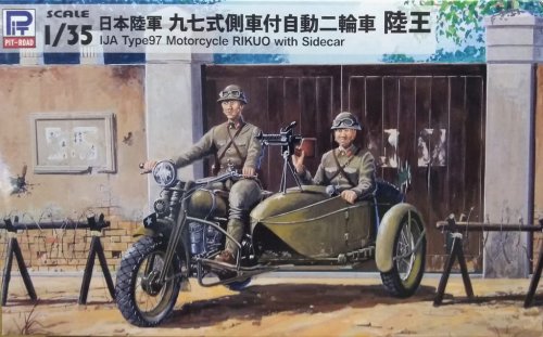 Przejdź do produktu PIT ROAD G50 - 1:35 IJN Typ 97 Motorcycle Rikuo with Sidecar