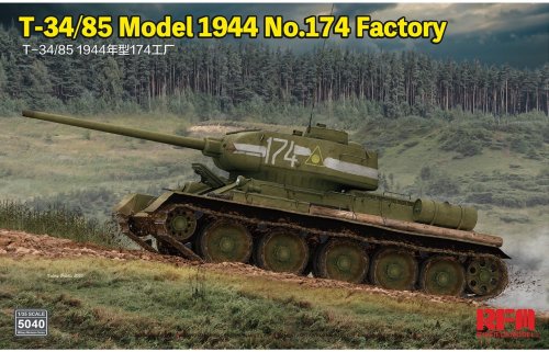 Przejdź do produktu RYE FIELD MODEL 5040 - 1:35 T-34/85 Model 1944 No.174 Factory