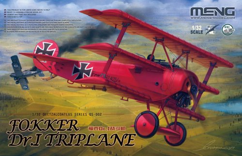 Przejdź do produktu MENG MODEL QS002 - 1:32 Fokker Dr.I Triplane