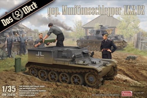 Przejdź do produktu DAS WERK DW35016 - 1:35 Gepanzerter Munitionsschlepper VK3.02