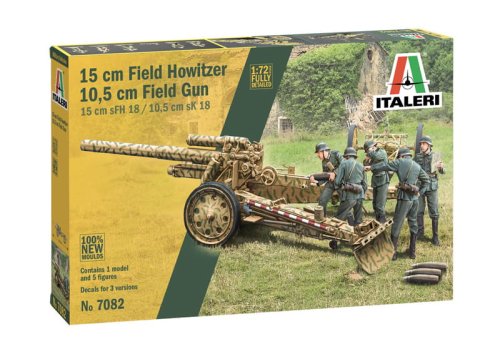Przejdź do produktu ITALERI 7082 - 1:72 15 cm Field Howitzer / 10,5 cm Field Gun