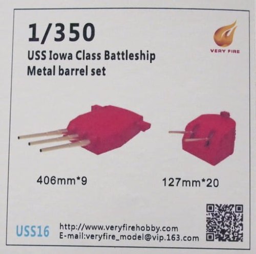 Przejdź do produktu VERY FIRE USS16 - 1:350 USS Iowa Class Metal Barrels And Waterblast