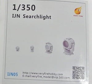 Przejdź do produktu VERY FIRE IJN05 - 1:350 IJN Searchlight(3 types, 16 sets)