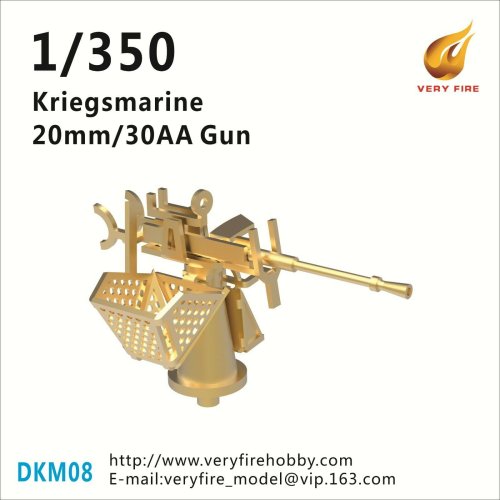 Przejdź do produktu VERY FIRE DKM08 - 1:350 DKM 20mm/30 AA Guns(16 sets)