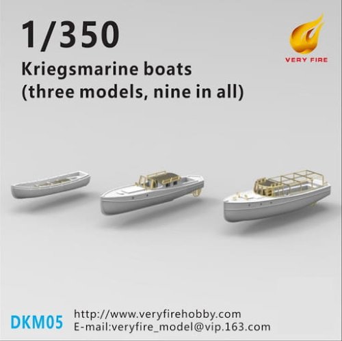 Przejdź do produktu VERY FIRE DKM05 - 1:350 DKM Boats (3 Types,9 Boats)