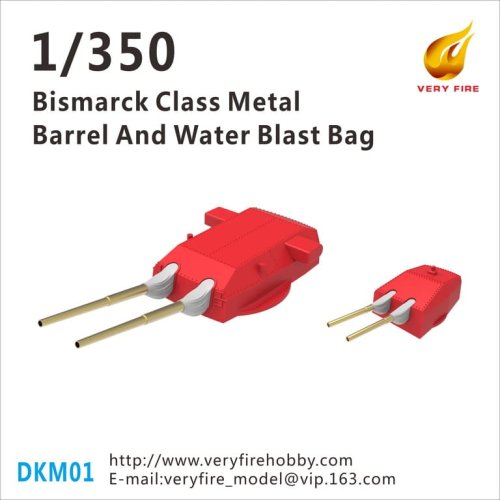 Przejdź do produktu VERY FIRE DKM01 - 1:350 Bismarck Metal Barrel and Water Blast Bag