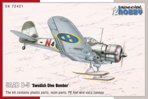 SPECIAL HOBBY 72421 - 1:72 SAAB B-5 Swedish Dive Bomber