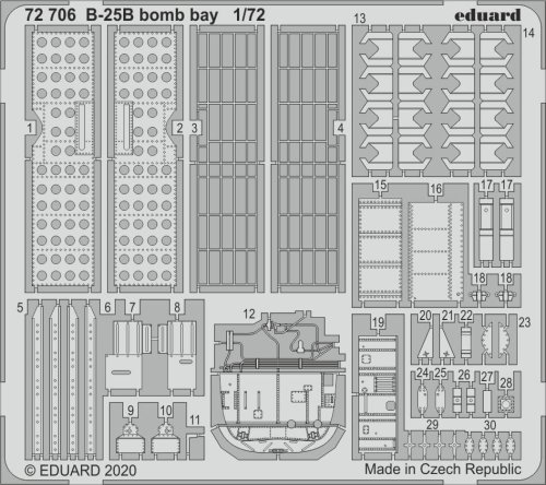 Przejdź do produktu Eduard 72706 - 1:72 B-25B bomb bay