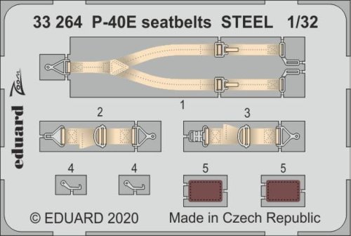 Przejdź do produktu EDUARD 33264 - 1:32 P-40E seatbelts - Steel