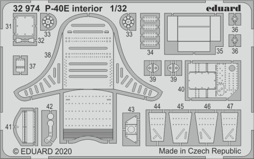 Przejdź do produktu EDUARD 32974 - 1:32 P-40E interior