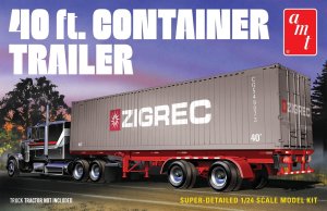 AMT 1196 - 1:25 40 ft. Container Trailer
