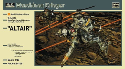 Przejdź do produktu HASEGAWA 64105 - 1:20 Altair W.H.J.131 Space Type Humanoid Unmanned Interceptor GroBer Hund