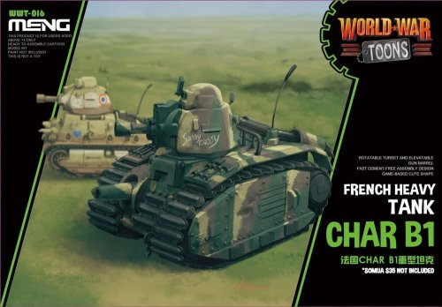 Przejdź do produktu MENG MODEL WWT016 - World War Toons Char B1 French Medium Tank