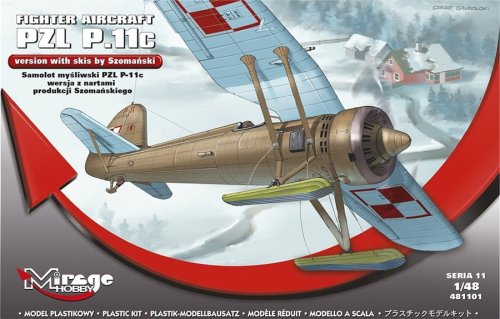 Przejdź do produktu MIRAGE 481101 - 1:48 PZL P-11c wersja z nartami