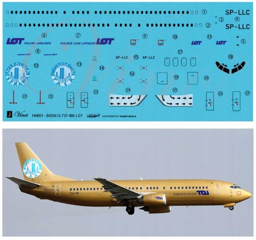 Przejdź do produktu BIGMODEL VINCI 144001 - 1:144 Boeing 737-400 Wspólna Sprawa