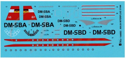 Przejdź do produktu BIGMODEL VINCI 144003 - 1:144 An-24 Interflug