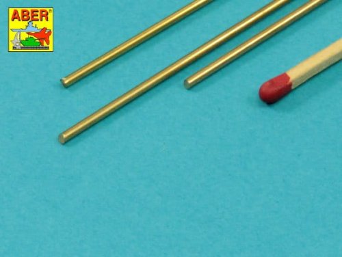 Przejdź do produktu ABER BR15 - Brass round rods 1,5 mm length 245 mm x 3 pcs.