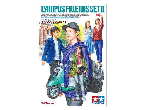 Przejdź do produktu TAMIYA 24356 - 1:24 Campus Friends Set II (plus scooter)