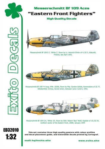 Przejdź do produktu EXITO DECALS ED32010 - 1:32 Eastern Front Fighters