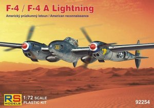 RS MODELS 92254 - 1:72 F-4 / F-4A Lightning