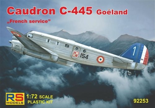 Przejdź do produktu RS MODELS 92253 - 1:72 Caudron C-445 Goeland - French Service