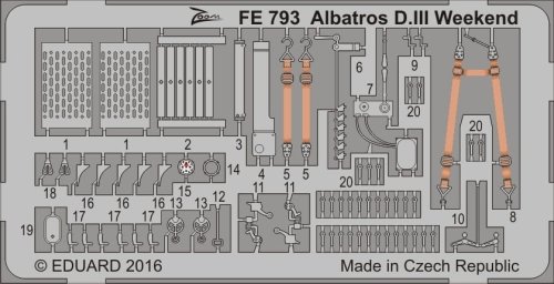 Przejdź do produktu EDUARD FE793 - 1:48 Albatros D.III  Weekend