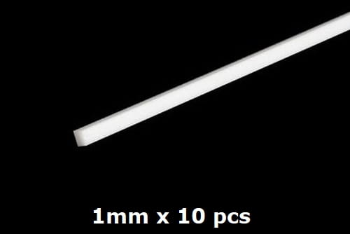 Przejdź do produktu TAMIYA 70173 - Profile polistyrenowe kwadratowe 1mm x 10 szt - Plastic Beams 1mm Square