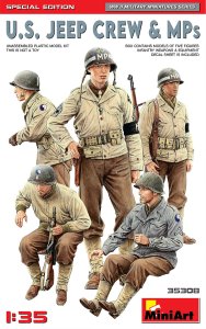MINIART 35308 - 1:35 US Jeep Crew & MPs  Special Edition