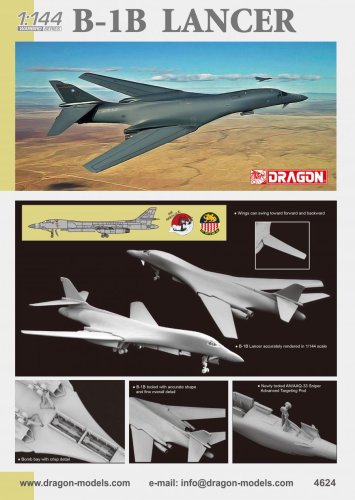 Przejdź do produktu DRAGON 4624 - 1:144 B-1B Lancer