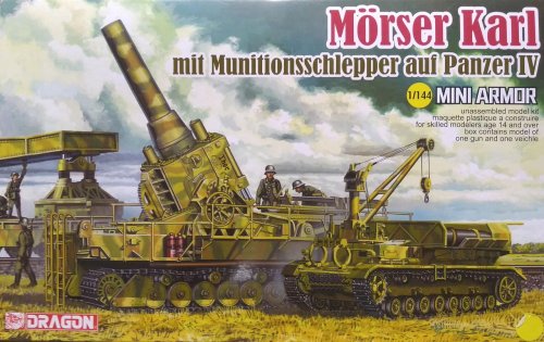 Przejdź do produktu DRAGON 14135 - 1:144 Morser Karl mit Munitionsschlepper auf Panzer IV