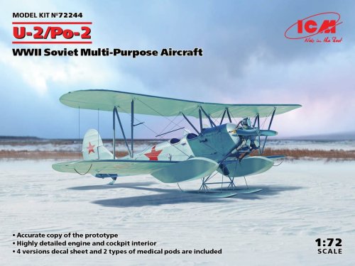 Przejdź do produktu ICM 72244 - 1:72 U-2/Po-2 WWII Soviet Multi-Purpose Aircraft