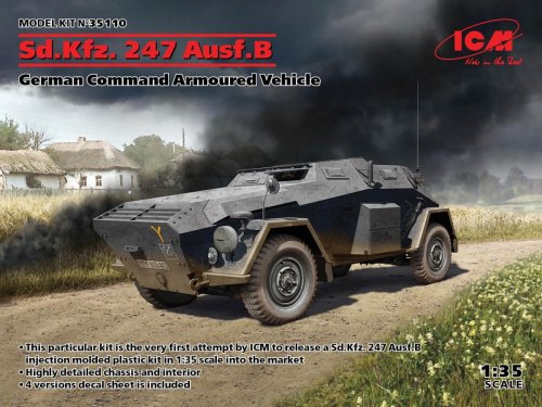 Przejdź do produktu ICM 35110 - 1:35 Sd.Kfz. 247 Ausf.B German Command Armoured Vehicle