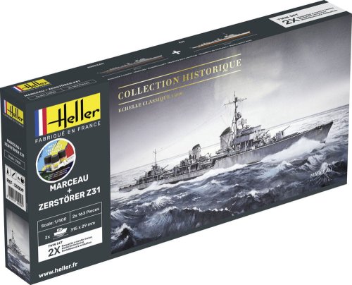 Przejdź do produktu HELLER 55009 - 1:400 Marceau + Zerstorer Z31