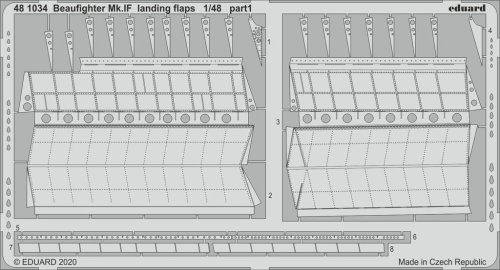 Przejdź do produktu EDUARD 481034 - 1:48 Beaufighter Mk.IF landing flaps