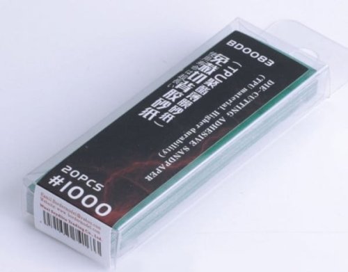 Przejdź do produktu BORDER BD0083 - Zestaw 20 szt papierów ściernych samoprzylepnych #1000