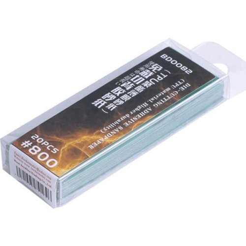 Przejdź do produktu BORDER BD0082 - Zestaw 20 szt papierów ściernych samoprzylepnych #800