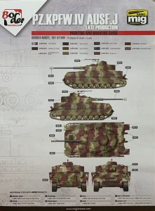 BORDER BD0036 - 1:35 Pz.Kpfw.IV Ausf.J Late - arkusz masek B do kamuflażu modelu Border BT008