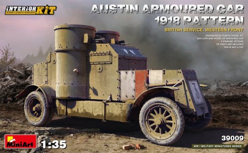 Przejdź do produktu MINIART 39009 - 1:35 Austin Armoured Car 1918 Pattern - British Service Western Front w/ interior kit