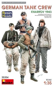 MINIART 35354 - 1:35 German Tank Crew Kharkov 1943 Resin Heads